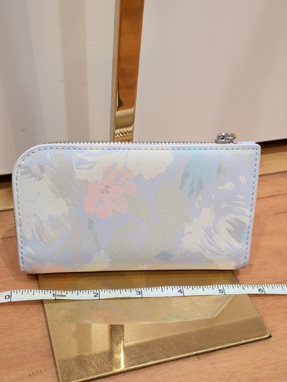 kate spade Pastel Floral Snap Wallet With Zip Devin Hidden Garden Small Slim - Picture 7 of 16